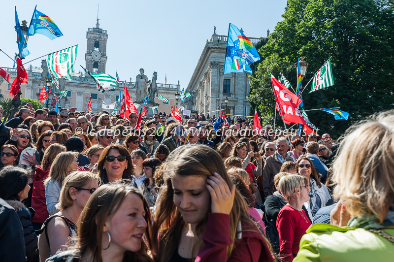 manifestazione dipendenti del comune di roma 6/5/2014