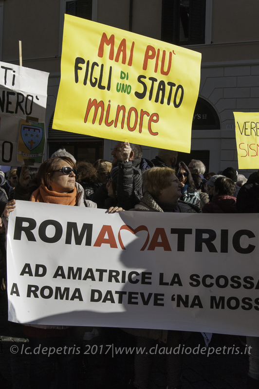 Terremotati autoconvocati dimostrano a Roma 25/1/2017