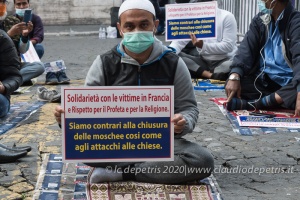 Roma 30/10/2020: Islamophobia is not freedom