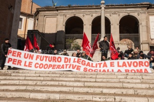 sit in cooperative sociali in campidoglio 27/1/2015
