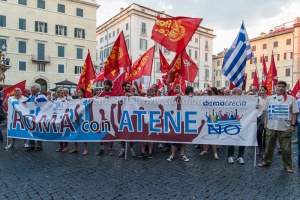 Roma 3/7/2015, manifestazione in sostegno del governo Tsipras 