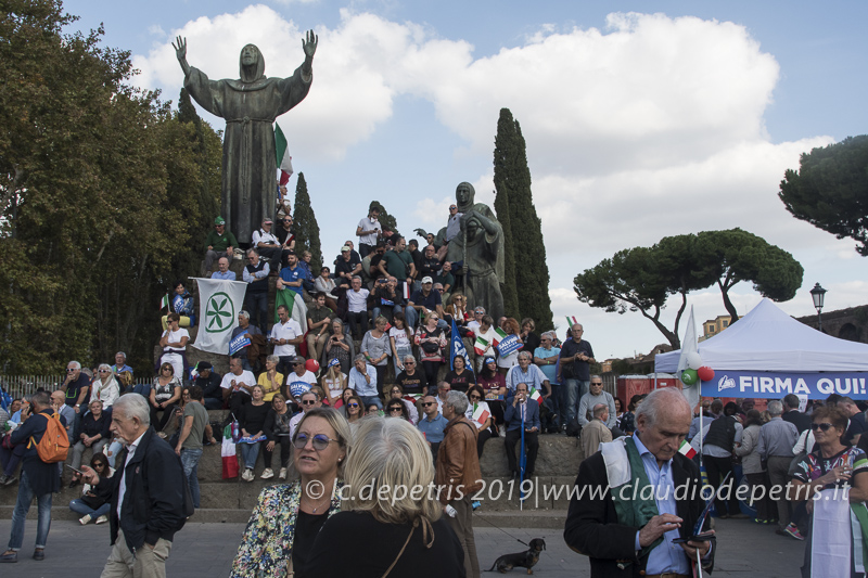 Roma 19/10/2019 Il Centro-Destra si raduna a piazza San Giovanni