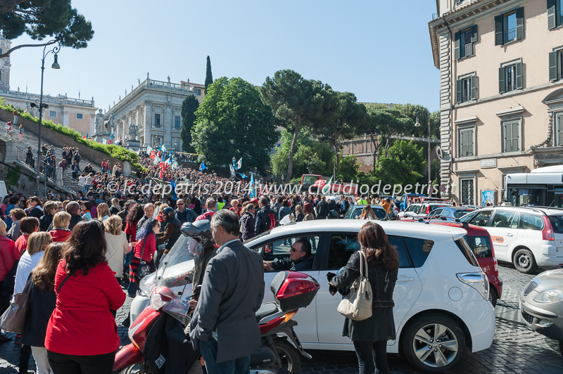 manifestazione dipendenti del comune di roma 6/5/2014