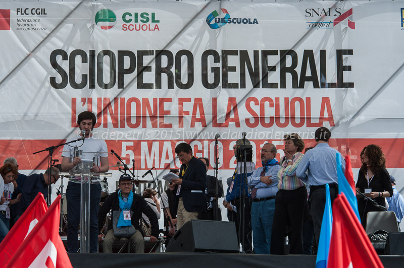 Scuola sciopero contro la riforma del Governo Renzi 5/5/2015