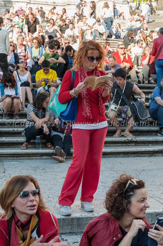 Flash Mob degli insegnanti in Piazza di Spagna contro il DDL  del governo Renzi sulla scuola pubblica 28/5/2015.