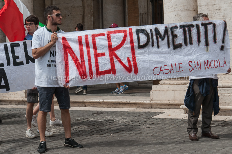 Manifestazione della lista "Noi con Salvini" in Campidoglio, 23/6/2015