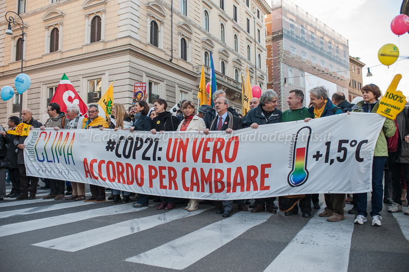 Marcia in difesa del clima, Roma 29/11/2015