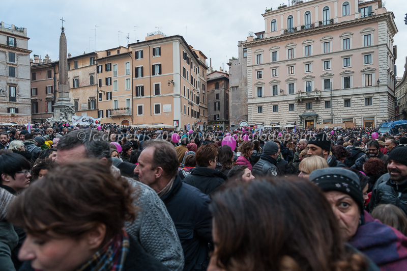 Svegliaitalia, manifestazione al Pantheon 23/1/2016