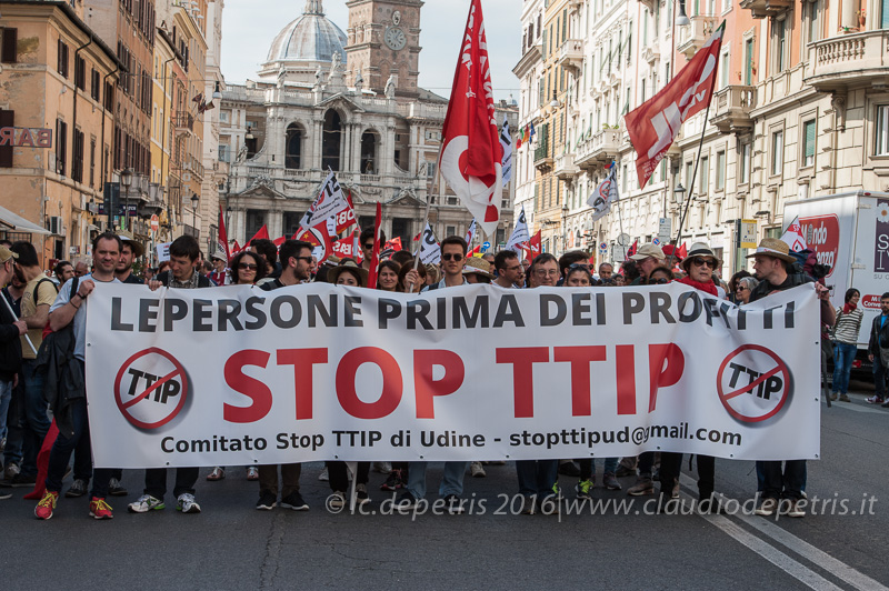  Manifestazione nazionale contro TTIP, Roma 7/5/2016