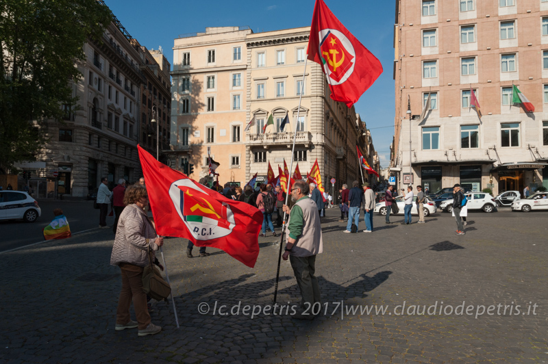 Roma: presidio contro la guerra,12/4/2017