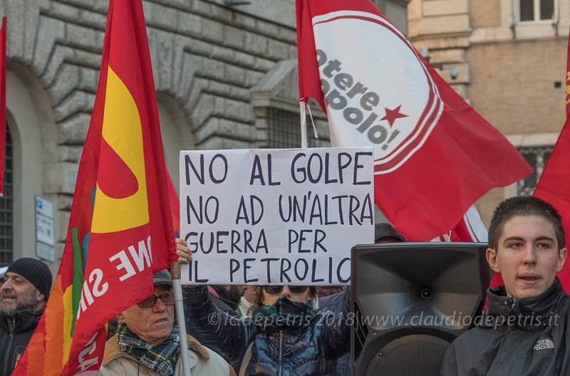 Roma 12/2/2018: "Giù le mani dal Venezuela"